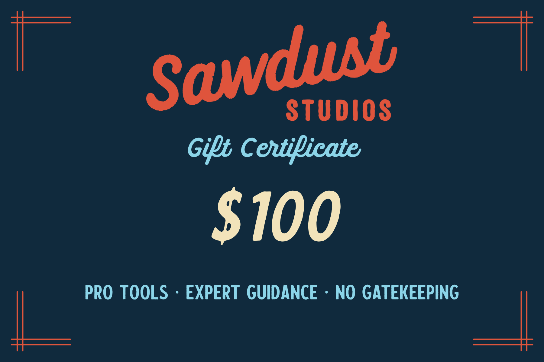Sawdust Studios Gift Card