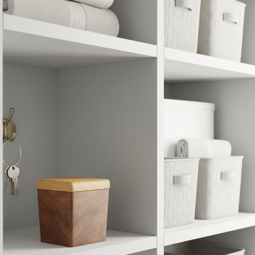 Sawdust Medium Organization Box With Knob