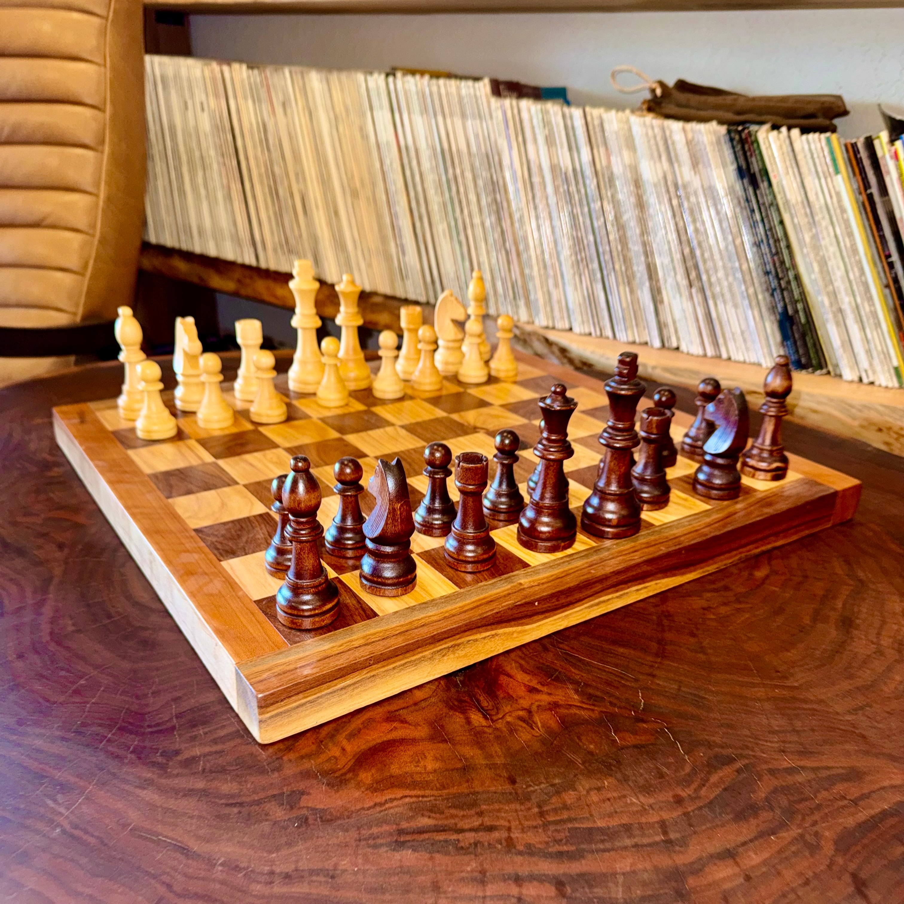 Sawdust Chess & Checker Board #1 (Regulation Size)