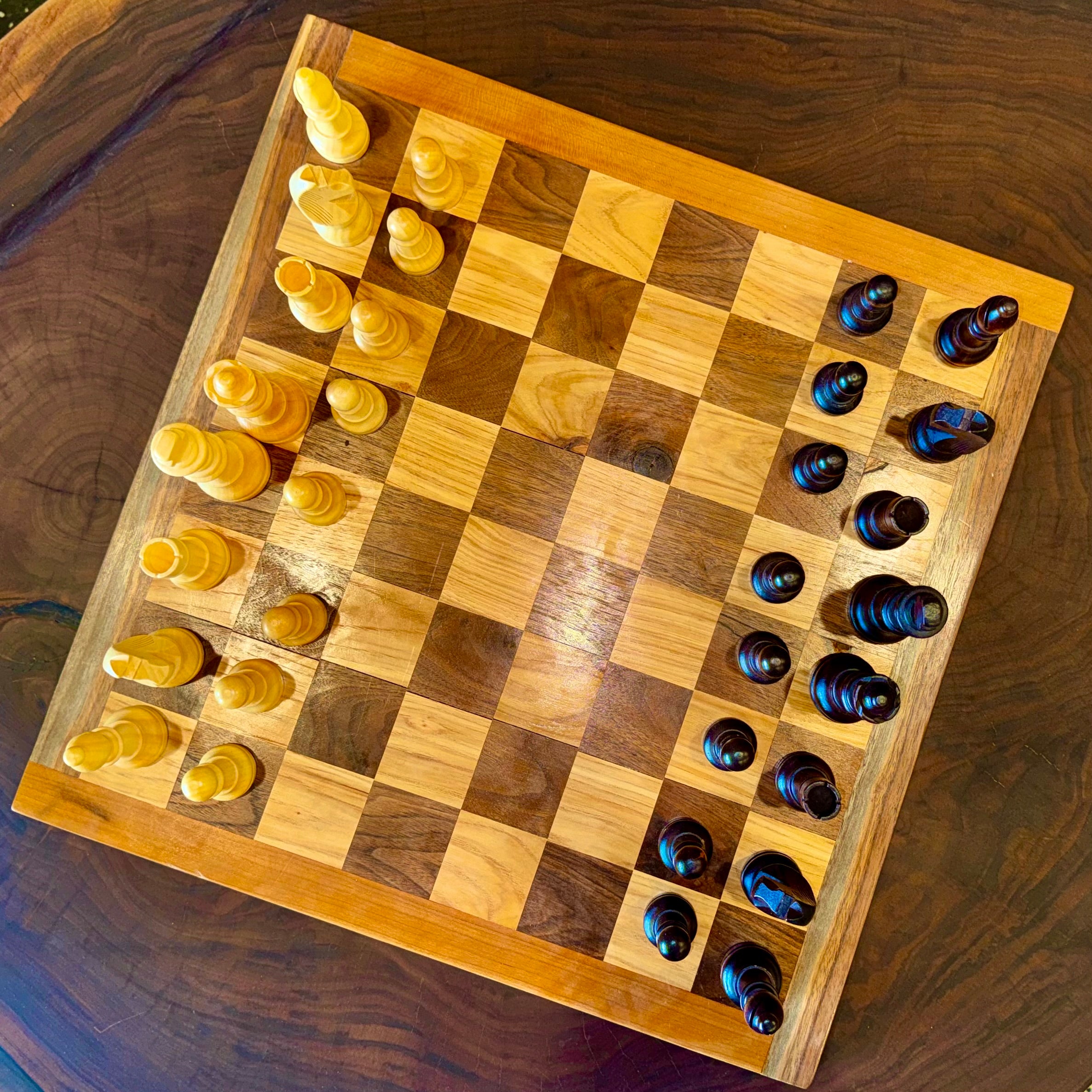 Sawdust Chess & Checker Board (Regulation Size)