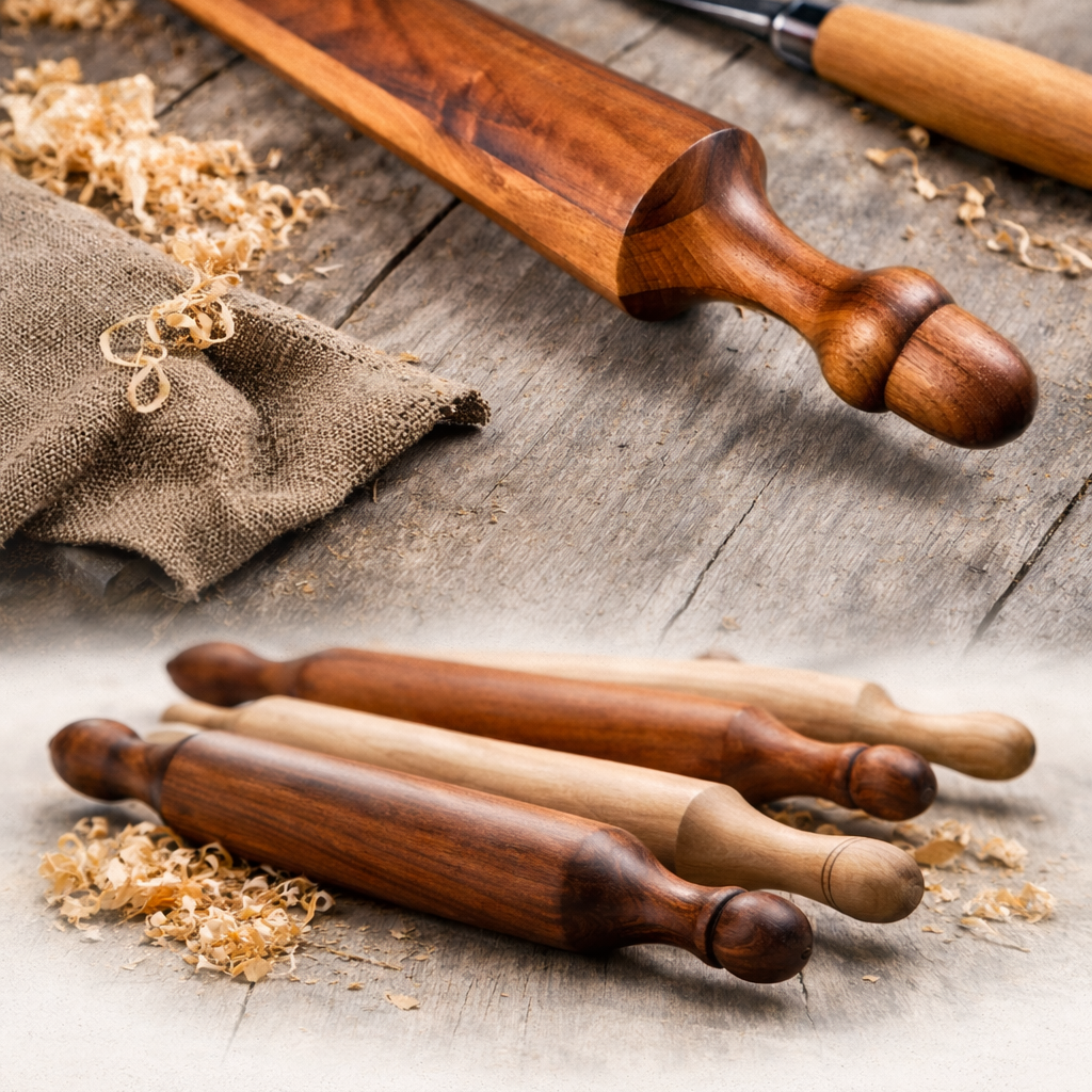 Turling Pin Turning Workshop- Rolling Pin – Sawdust Studios